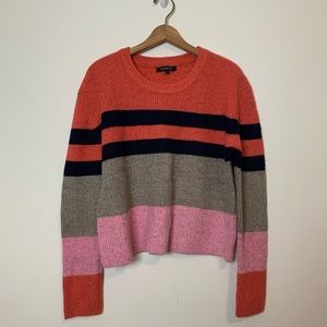 Olivaceous Striped Sweater